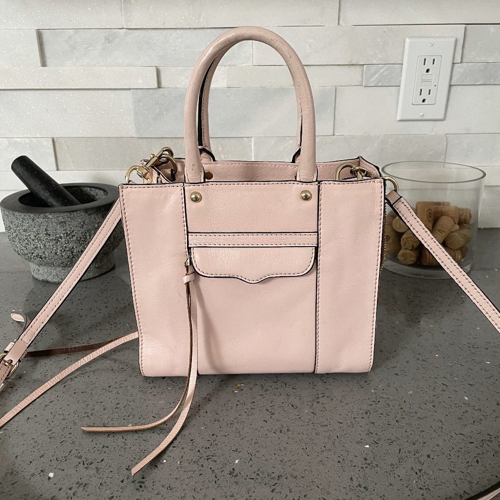Rebecca Minkoff Blush Pink Mini MAB Tote Crossbody